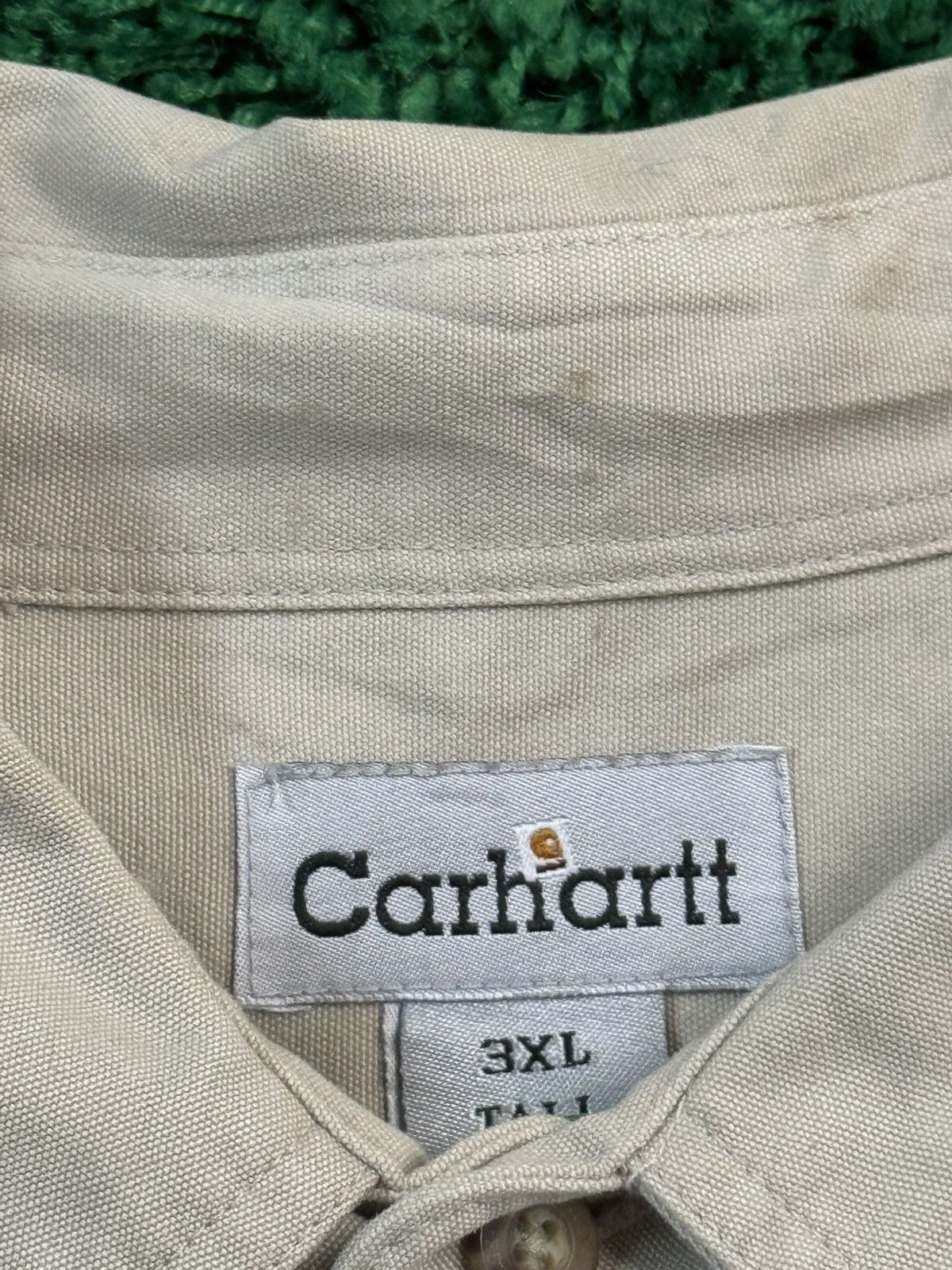Carhartt × Vintage Oversized Vintage 90s Carhartt Work Shirt 3XL Long Size US XXL / EU 58 / 5 - 4 Thumbnail