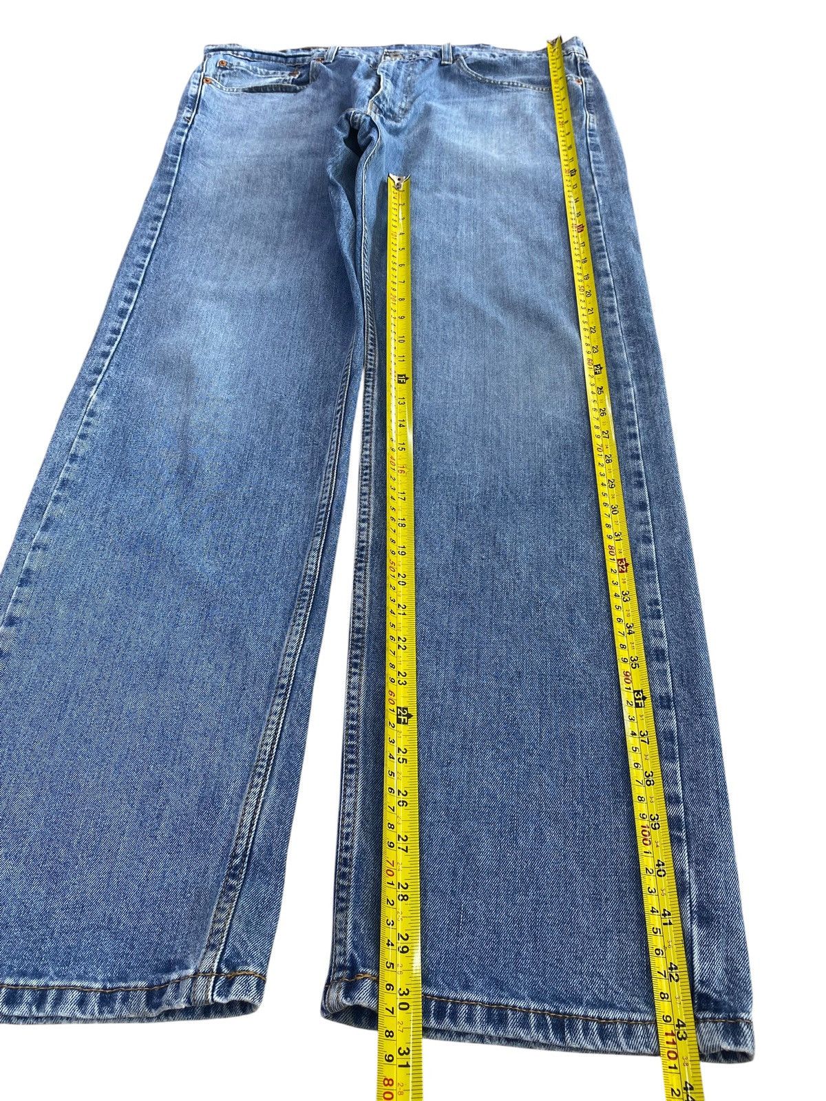 Levi's Levi’s 505 Blue Faded Wash Style Relaxed Fit Jeans Size US 37 - 7 Thumbnail