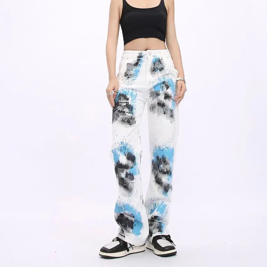 Designer × Japanese Brand Vintage Hip Hop Streetwear Loose Casual Jeans Size US 32 / EU 48 - 2 Thumbnail