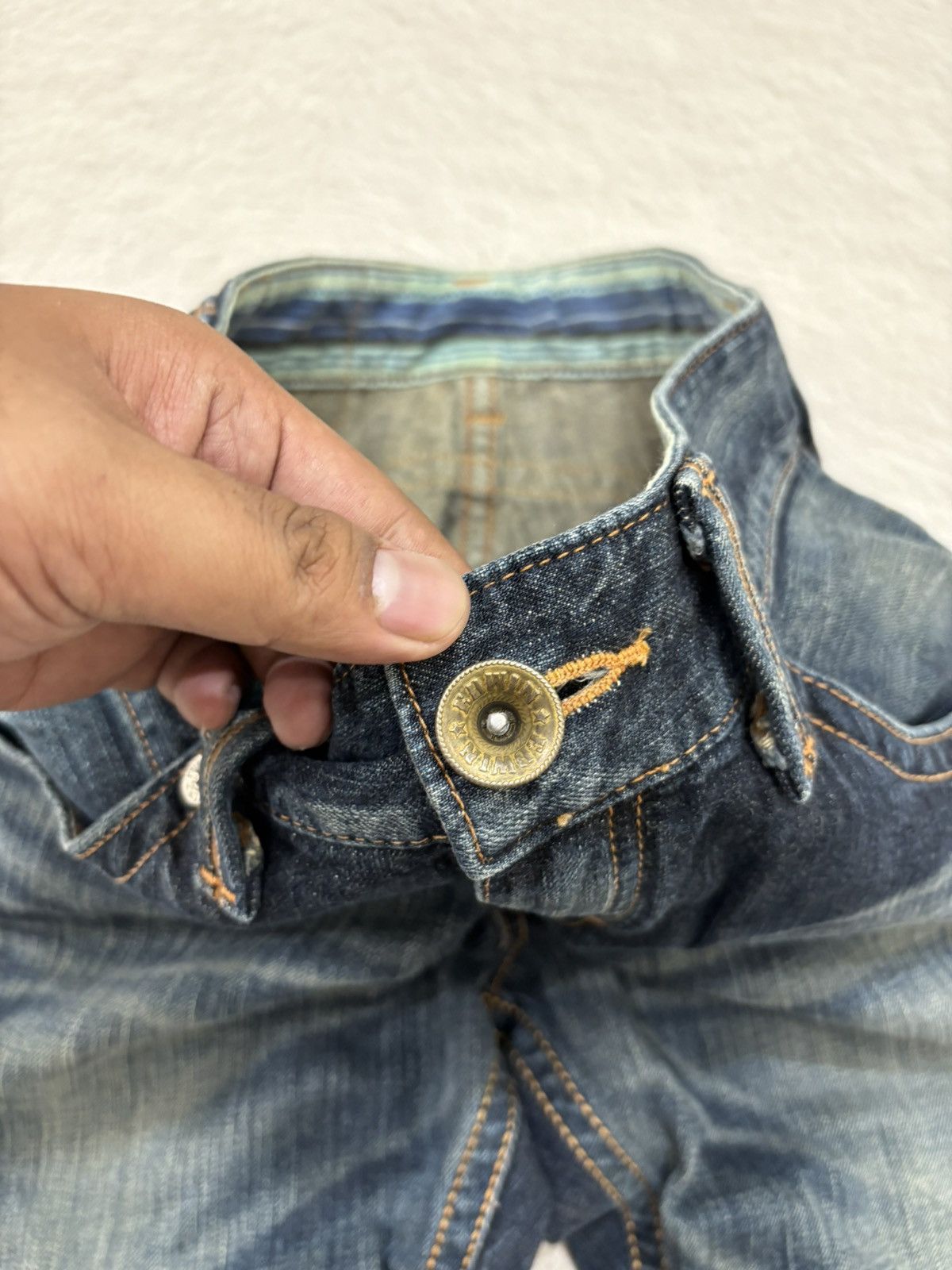 Kapital 2000s Edwin wash flared wash denim y2k style Size US 30 / EU 46 - 7 Thumbnail