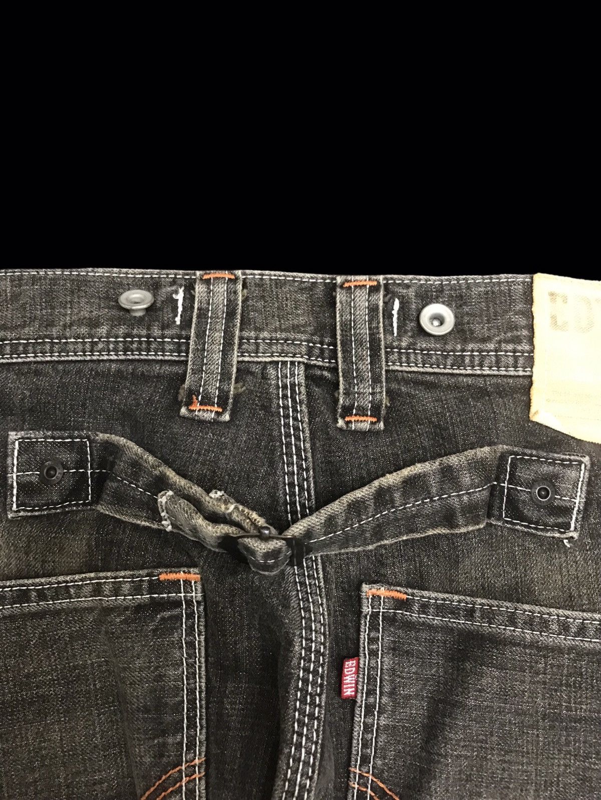 Edwin 💥ARCHIVAL💥RARE EDWIN JAPAN MUDWASH SUSPENDER DENIM F316 Size US 30 / EU 46 - 10 Thumbnail
