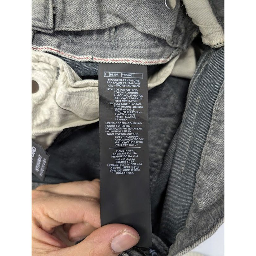Tom Ford o1rshd1 Straight Denim Jeans in Grey Size US 29 - 17 Thumbnail