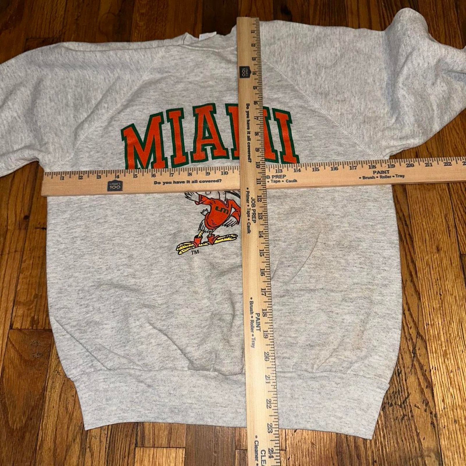 NCAA × Vintage Vintage 80s Miami Hurricanes Crewneck Sweatshirt S 19X23 Size US S / EU 44-46 / 1 - 5 Thumbnail