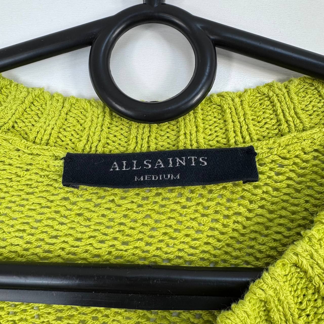 Allsaints AllSaints Lock Slub Jumper Green Asymmetric Knit Sweater M Size M / US 6-8 / IT 42-44 - 3 Thumbnail