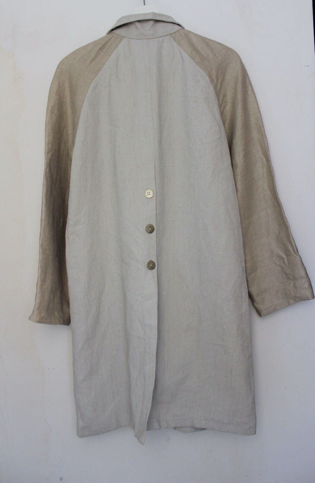 Tillmann Lauterbach Tillmann Lauterbach Designer Linen Trench Button Up Coat Size S / US 4 / IT 40 - 12 Thumbnail