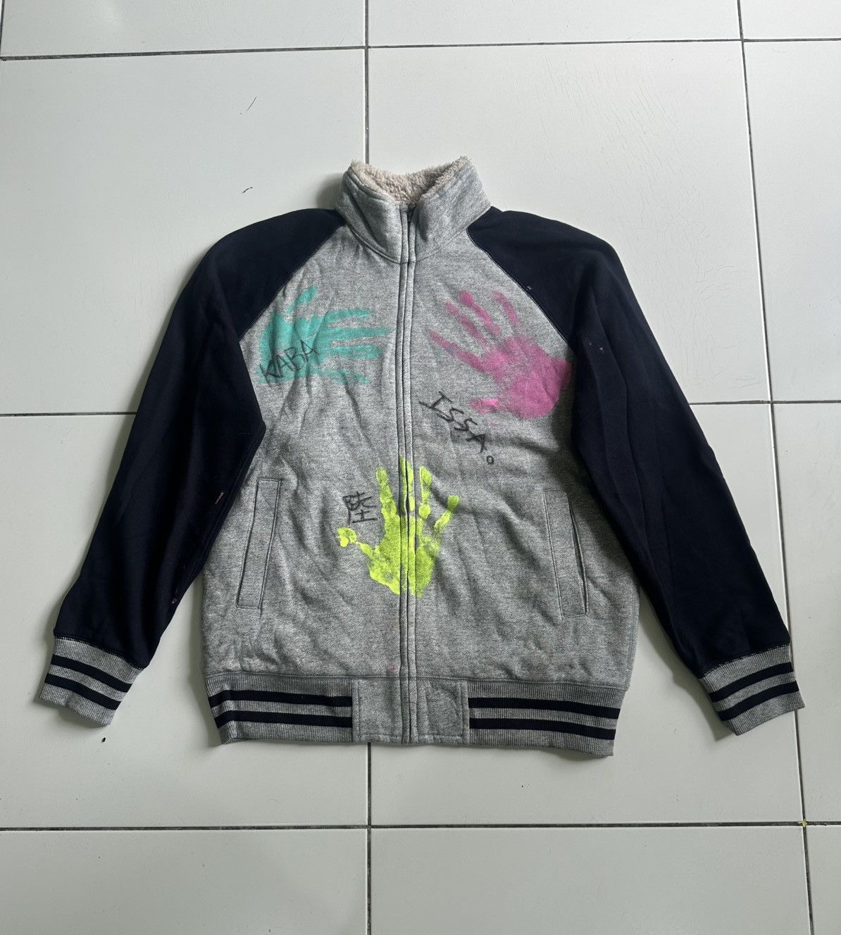 Handmade × Uniqlo Vintage Uniqlo Handmade sherpa zip up Sweater Size US L / EU 52-54 / 3 - 1 Thumbnail