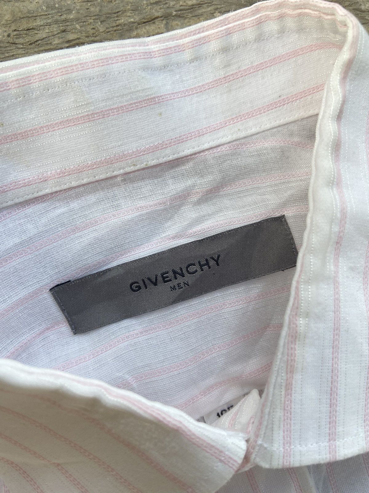 Givenchy 💸NEED GONE💸Givenchy Linen Stripe Button Ups Shirt Size US L / EU 52-54 / 3 - 4 Thumbnail