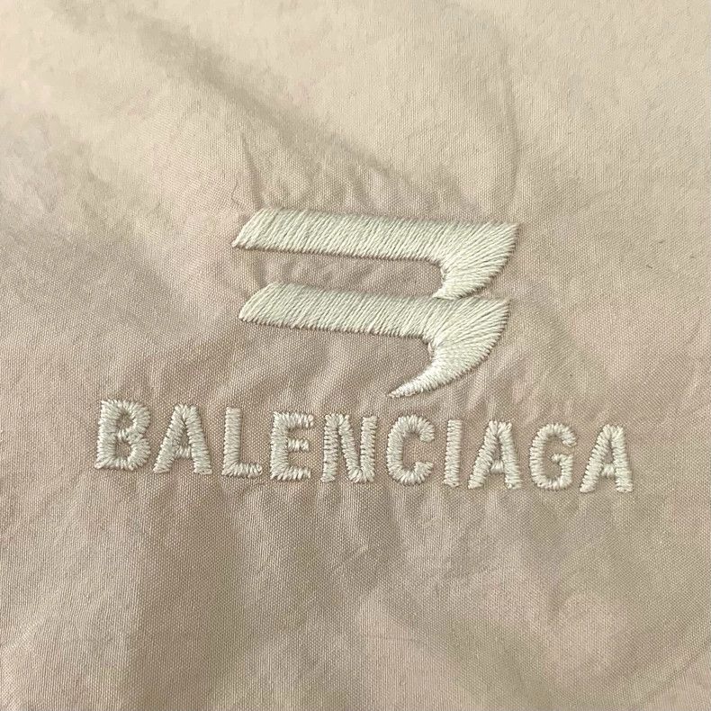Balenciaga Balenciaga Nude monogrammed embroidered hooded zip-up down Size L / US 10 / IT 46 - 5 Thumbnail