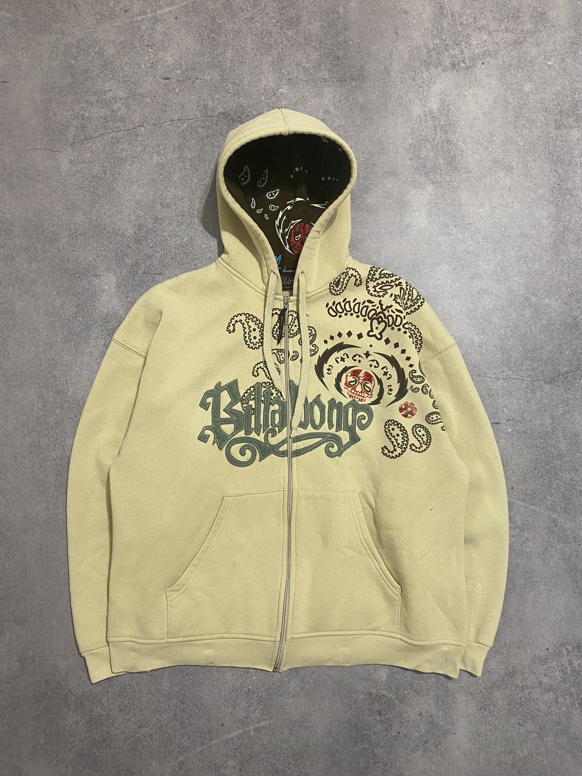Billabong Vintage Billabong Beige Zip Hoodie Made In Australia Size US XL / EU 56 / 4 - 1 Thumbnail