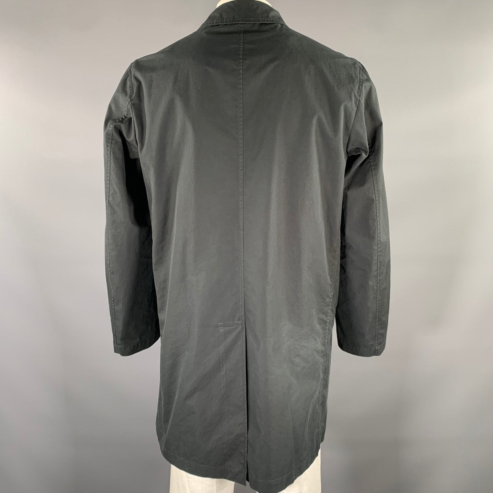 Jil Sander JIL SANDER Size 42 Black Cotton Snap Button Coat Size US XS / EU 42 / 0 - 4 Thumbnail