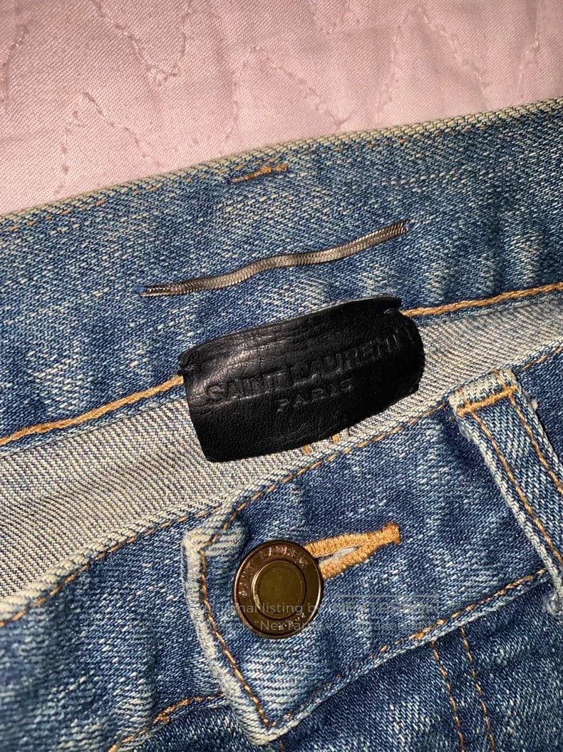 Saint Laurent Paris Saint Laurent Paris Classic Single Knee Cut-Out Washed Den Size US 28 / EU 44 - 4 Thumbnail