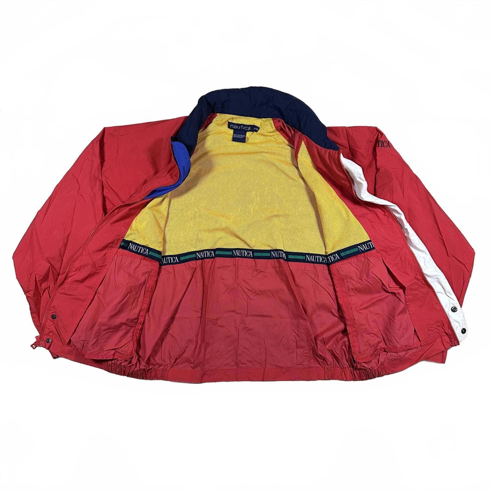 Nautica Nautica Mens Windbreaker Large Red Vintage Size US XL / EU 56 / 4 - 2 Thumbnail