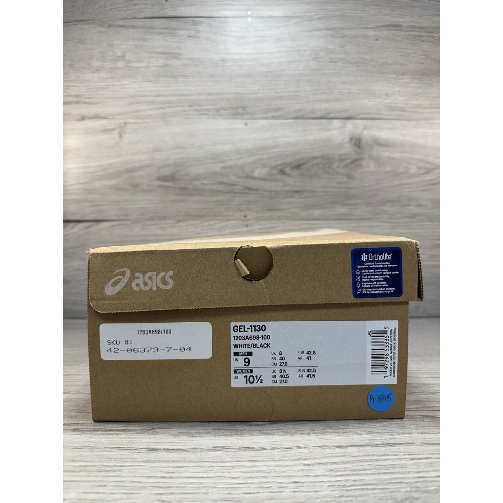 Asics Asics Men's Gel 1130 White Black Gold - Size 9 Size US 9 / EU 42 - 8 Thumbnail