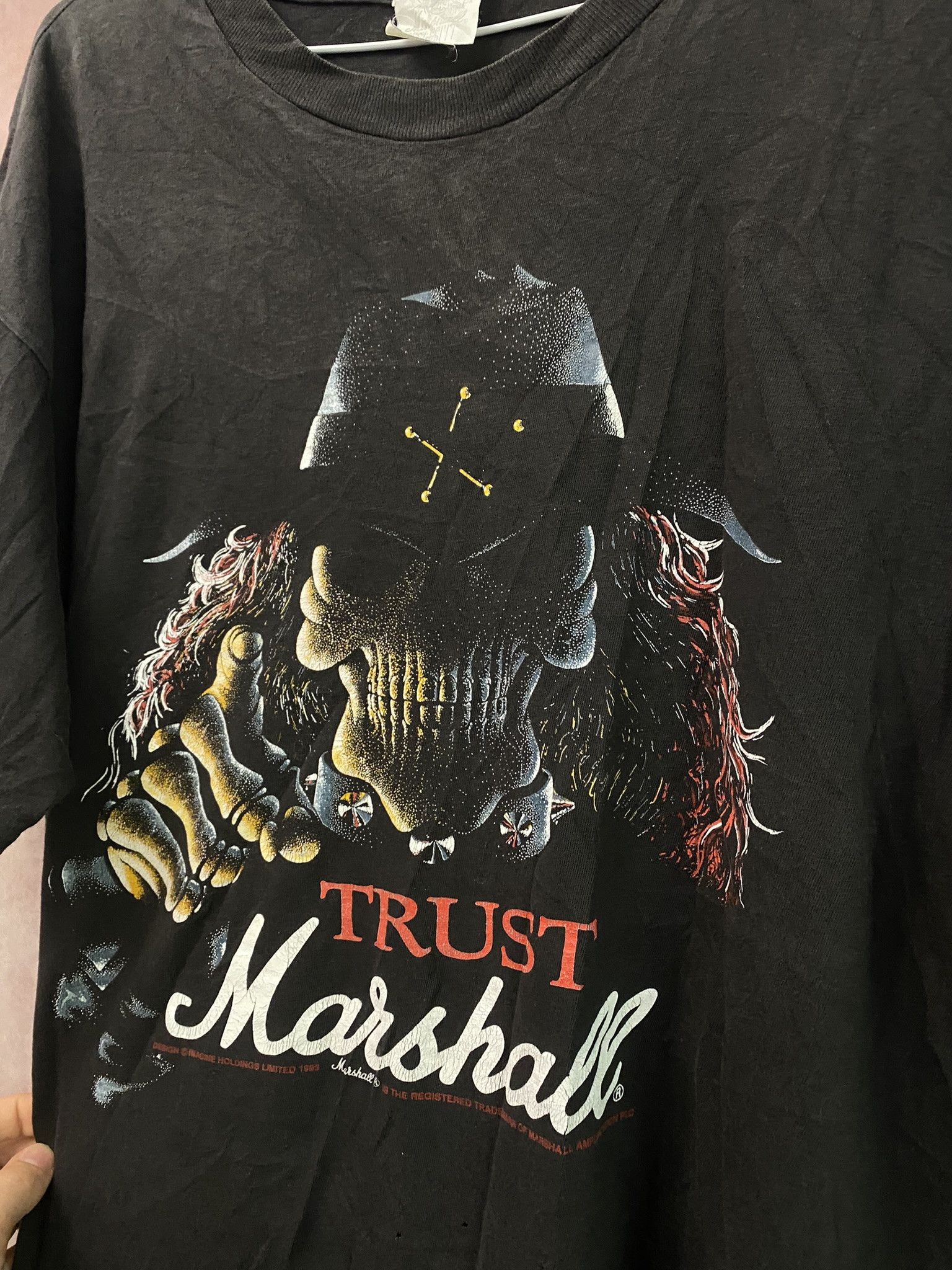 Band Tees × Vintage Marshall Amplification 90s Vintage MusicTaille T-Shirt Size US XL / EU 56 / 4 - 5 Thumbnail