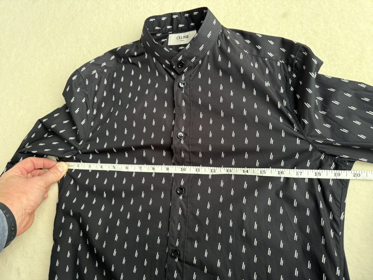 Celine SS19 Celine stand up collar black shirt Hedi Slimane 37 BNWT Size US S / EU 44-46 / 1 - 4 Thumbnail