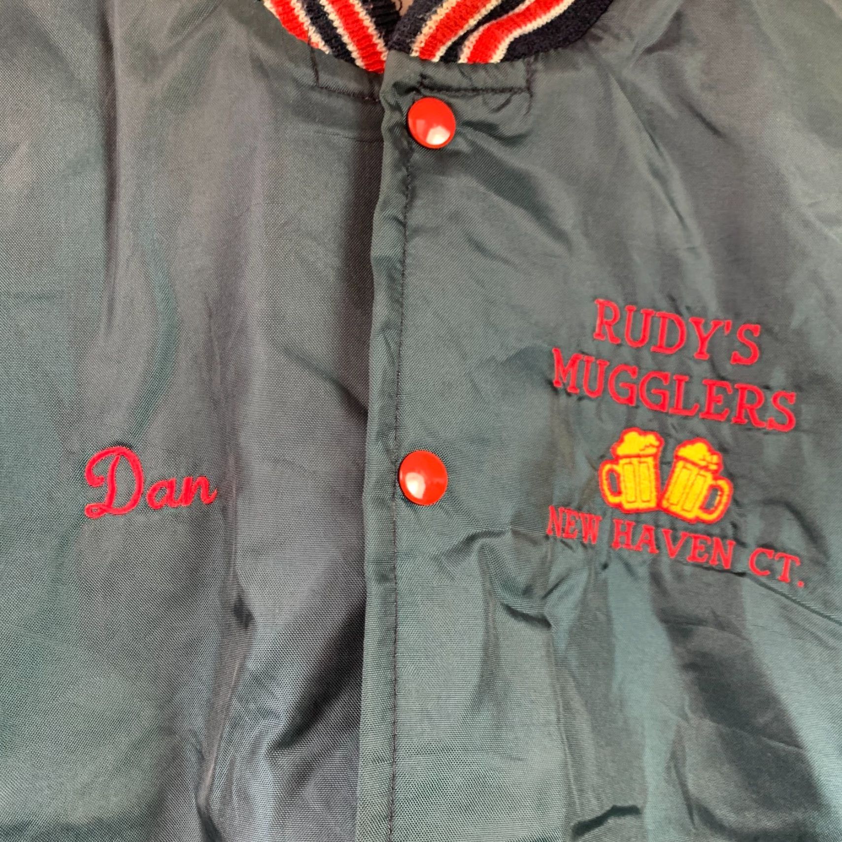 Vintage VINTAGE West Wind Bomber Jacket Mens M Nylon Blue Satin Lining Pocket 46 Chest 25.5 Length 26 Sleeve 20 Shoulder 26" Buccan e er Size US M / EU 48-50 / 2 - 3 Thumbnail
