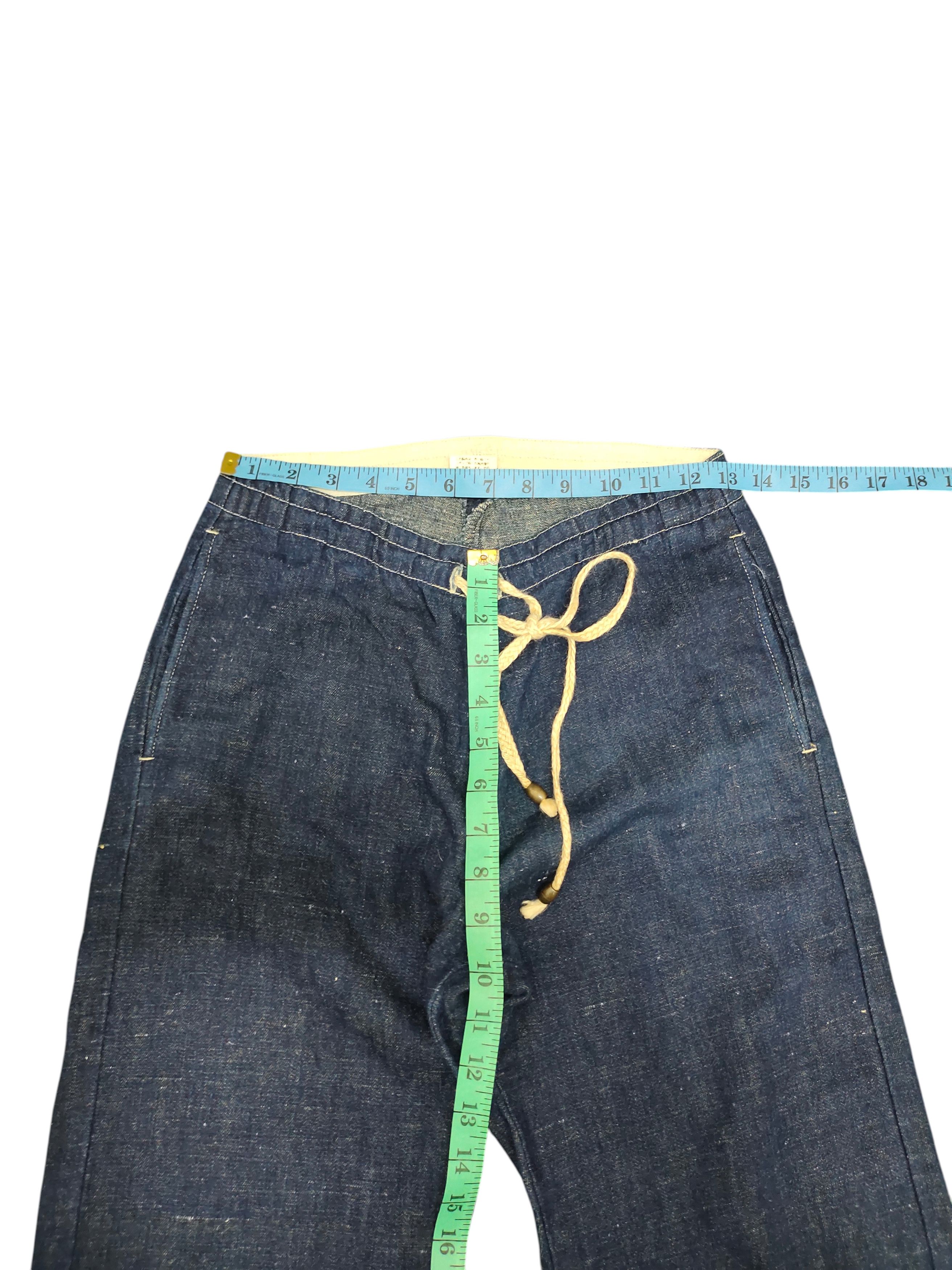 Kapital Vintage 90s Braga Japan Indigo Loose Wide Relaxed Pants Size US 26 / EU 42 - 14 Thumbnail
