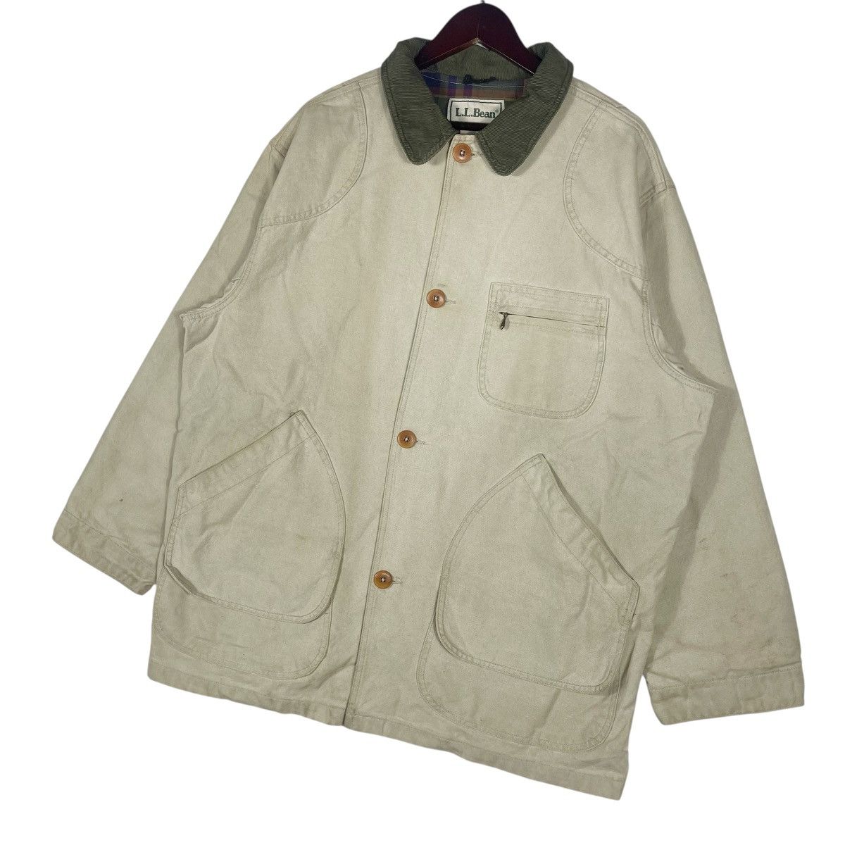L.L. Bean Vintage L.L. Bean Field Coat Barn Jacket Heavy Cotton Canvas Size US XL / EU 56 / 4 - 2 Thumbnail