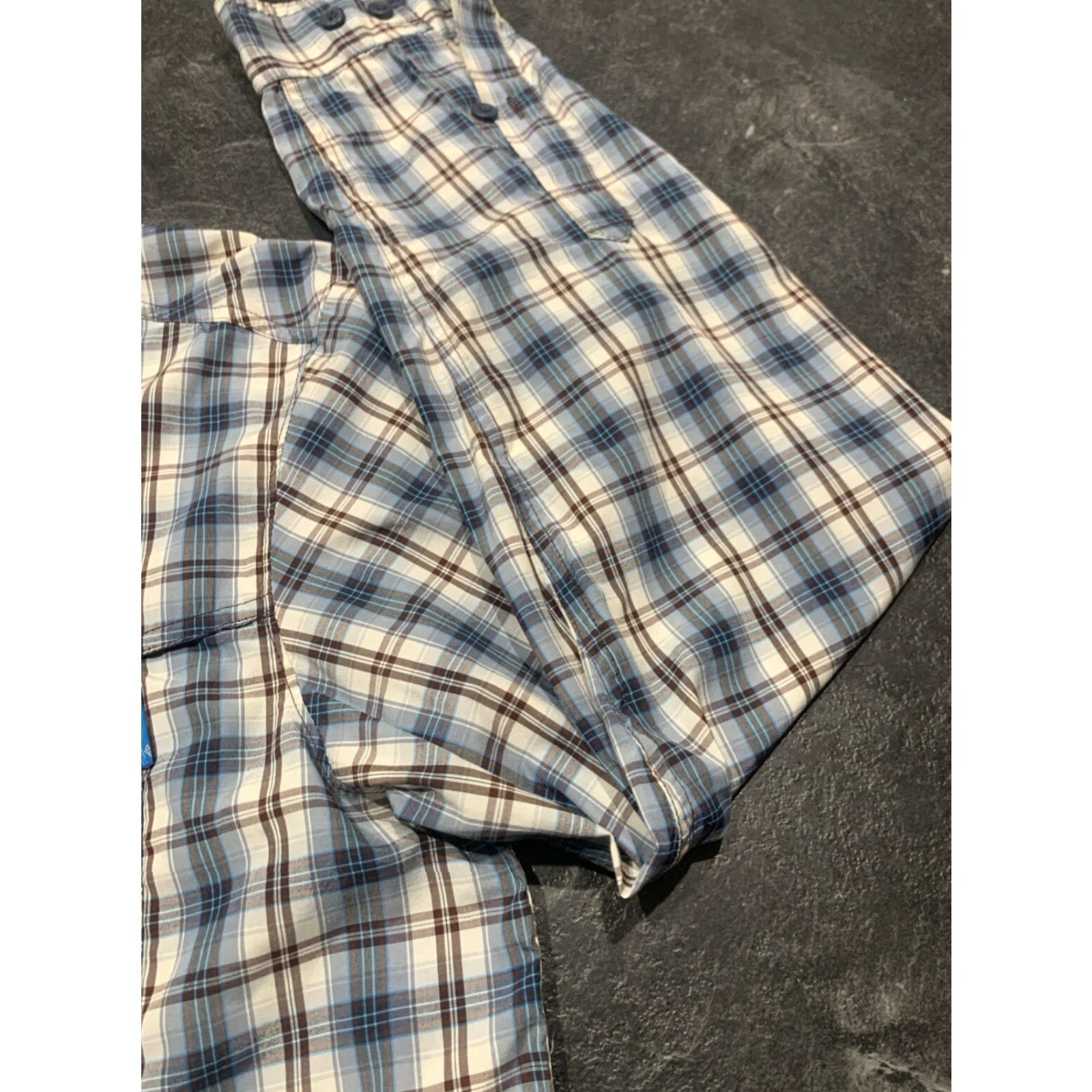 Vintage Columbia Men’s Plaid Shirt Long Sleeve Button-Up Outdoor Fishing All Seasons UV Protection Medium Gray Size US M / EU 48-50 / 2 - 2 Thumbnail