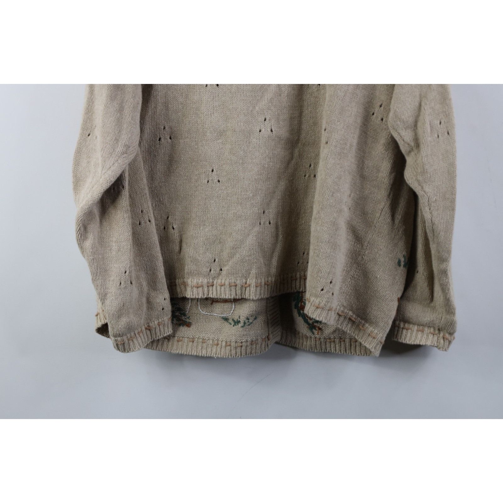 Vintage Vintage 90s Christmas Bear Mohair Blend Cardigan Sweater Size L / US 10 / IT 46 - 13 Thumbnail