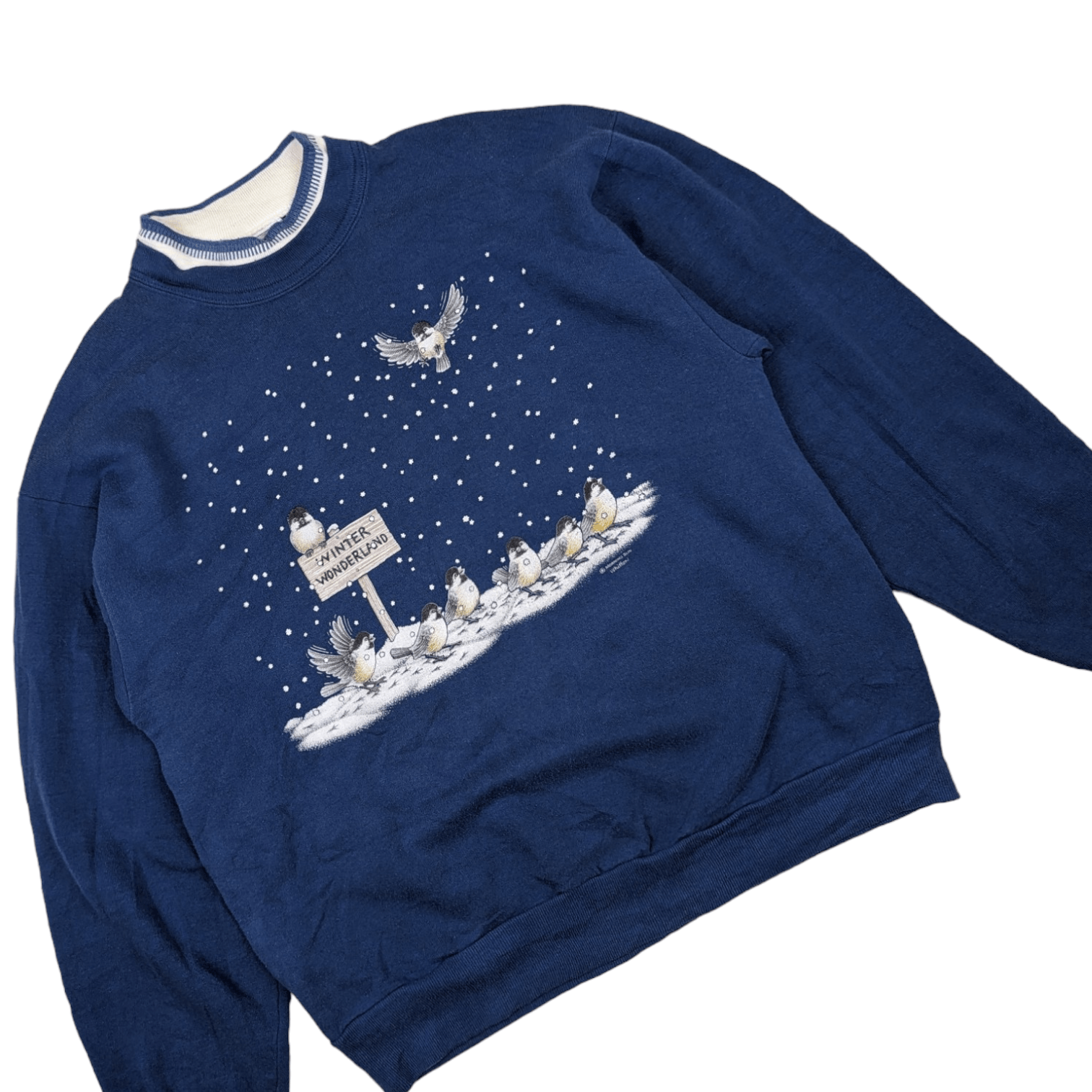 Vintage Vintage 90's MORNING SUN Winter Wonderland Jumper Sweatshirt Size US L / EU 52-54 / 3 - 3 Thumbnail