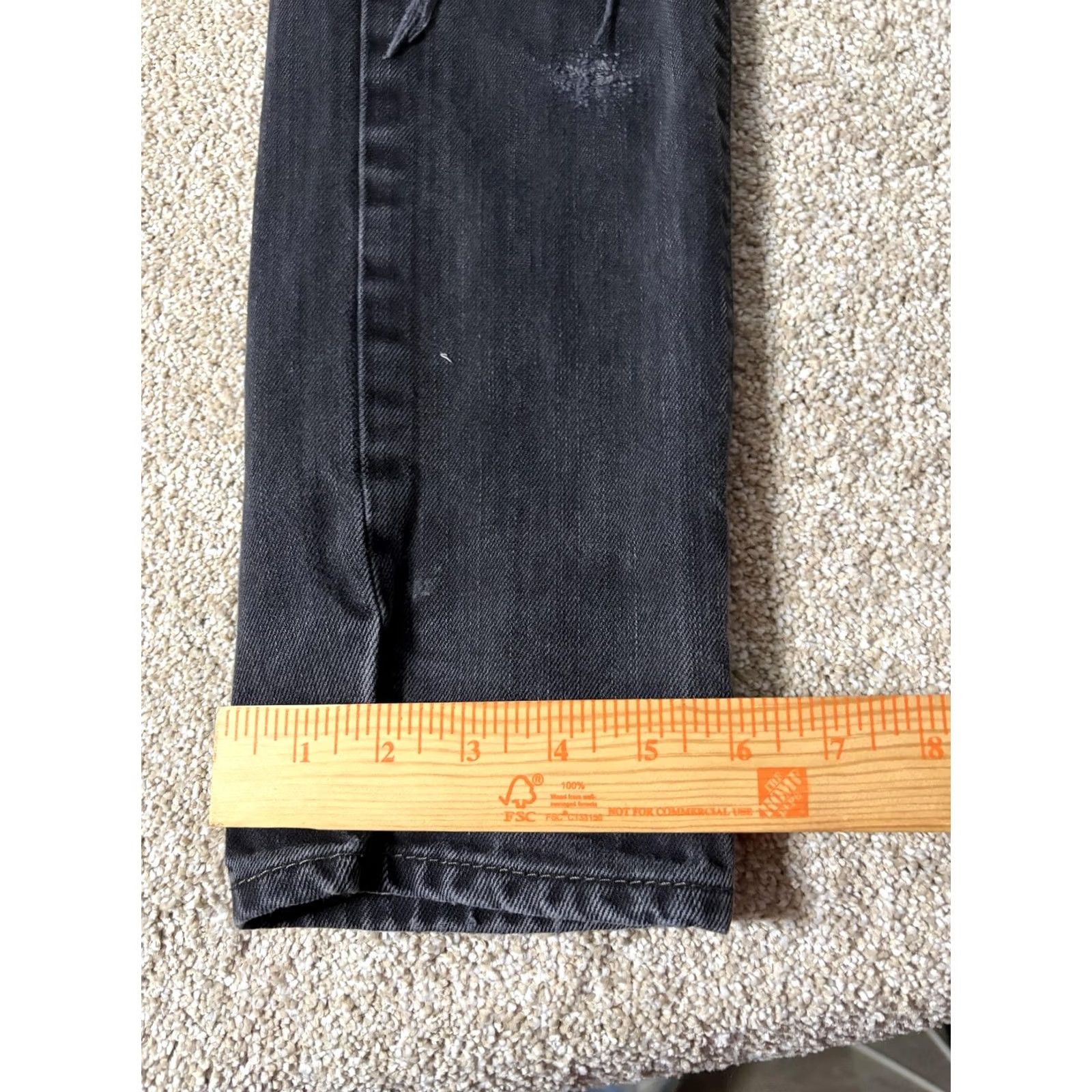Levi's Levi's 511 Skinny Jeans Mens 31x30 Charcoal Gray Denim Distressed Ripped Slim Fit Casual Everyday Jeans Size US 31 - 3 Thumbnail
