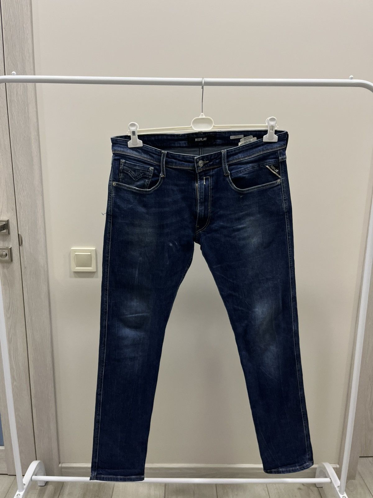 Replay Replay Anbass Khaki Men Jeans size 36/32 Size US 36 / EU 52 - 1 Thumbnail