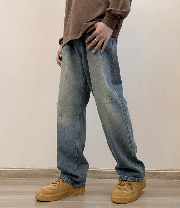 Japanese Brand Vintage distressed street washed casual ripped jeans Size US 32 / EU 48 - 3 Thumbnail