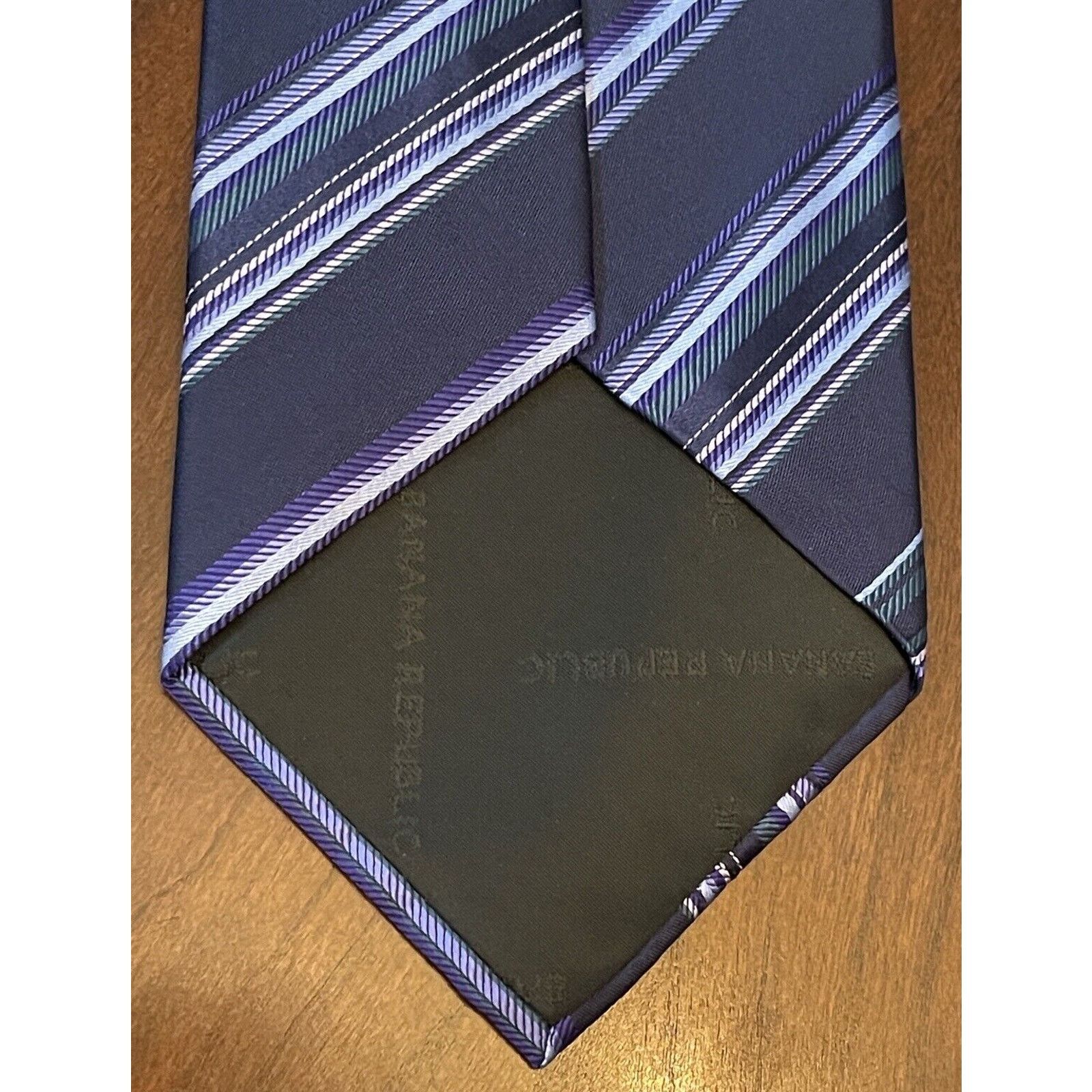 Banana Republic Banana Republic Blue 100% Silk Men’s Neck Tie Made In China Size ONE SIZE - 2 Thumbnail