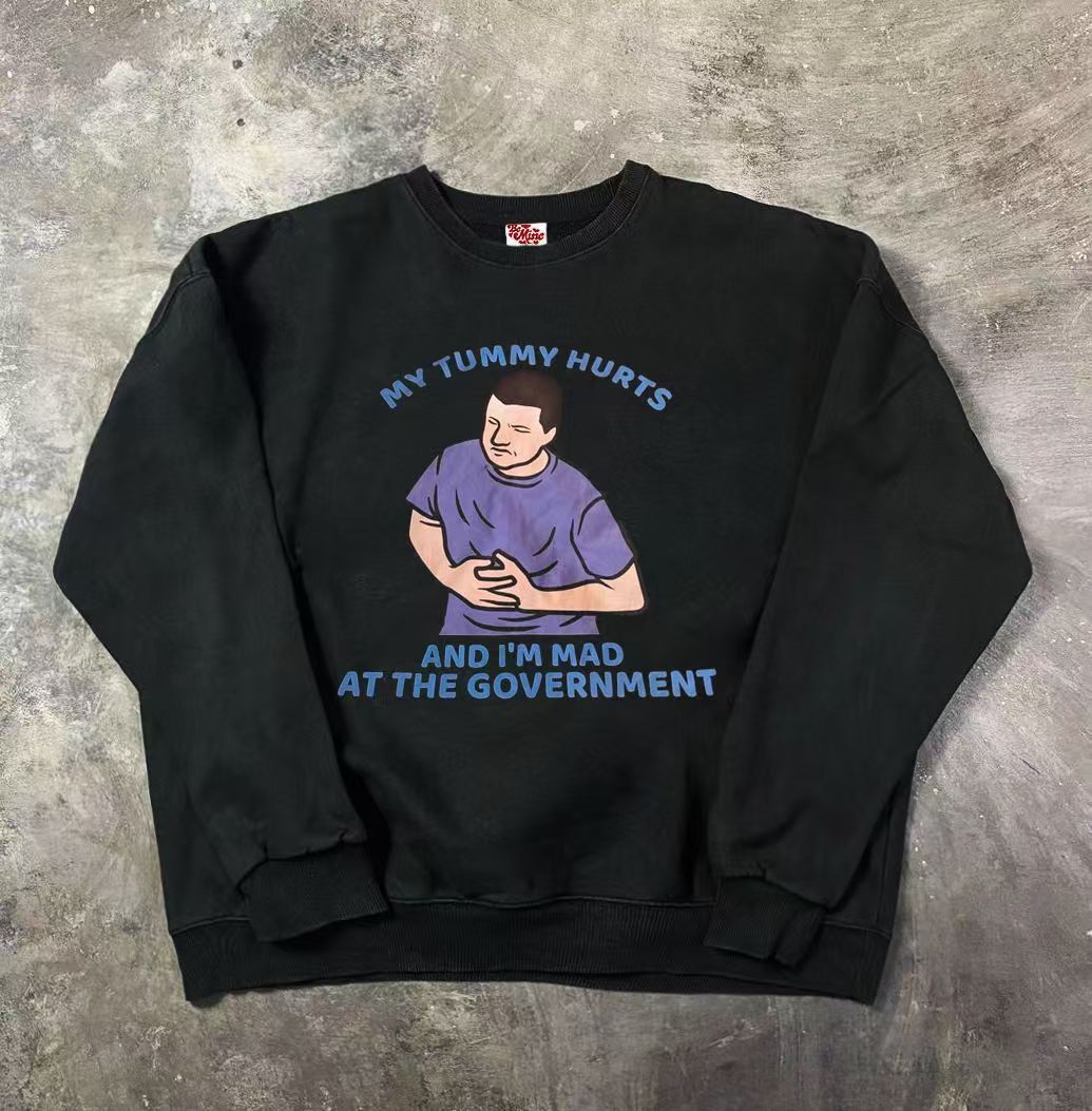 Japanese Brand Street fashion print retro sweatshirt y2k Size US L / EU 52-54 / 3 - 1 Thumbnail