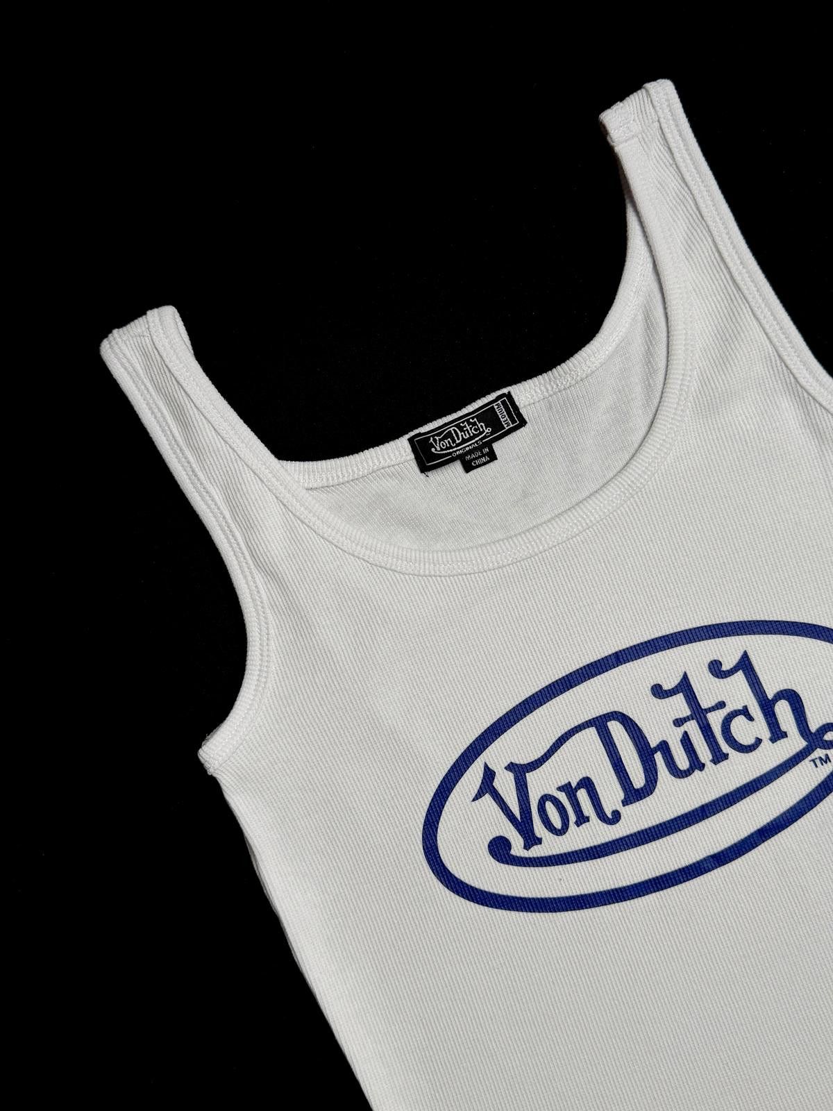 Von Dutch Y2k Von Dutch Classic Cropped White Tank Top M Size M / US 6-8 / IT 42-44 - 5 Thumbnail