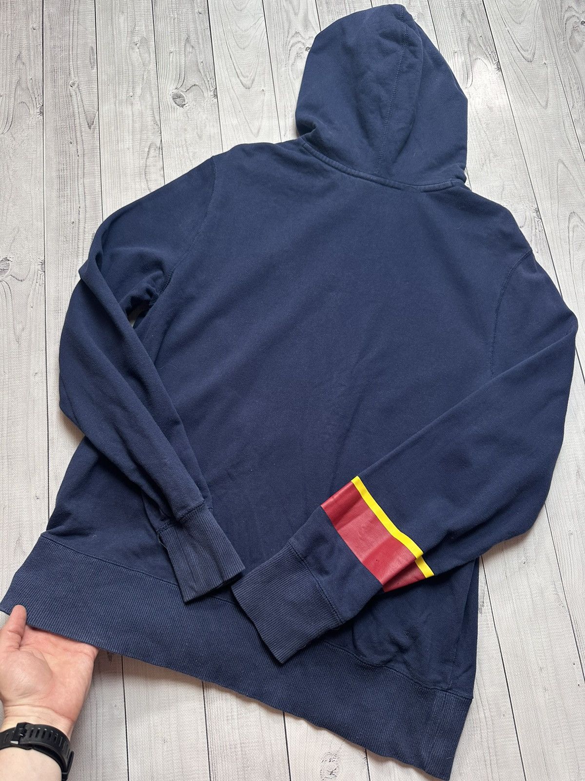 Nike × Vintage Vintage Nike Barcelona soccer hoodie size L logo Size US L / EU 52-54 / 3 - 10 Thumbnail