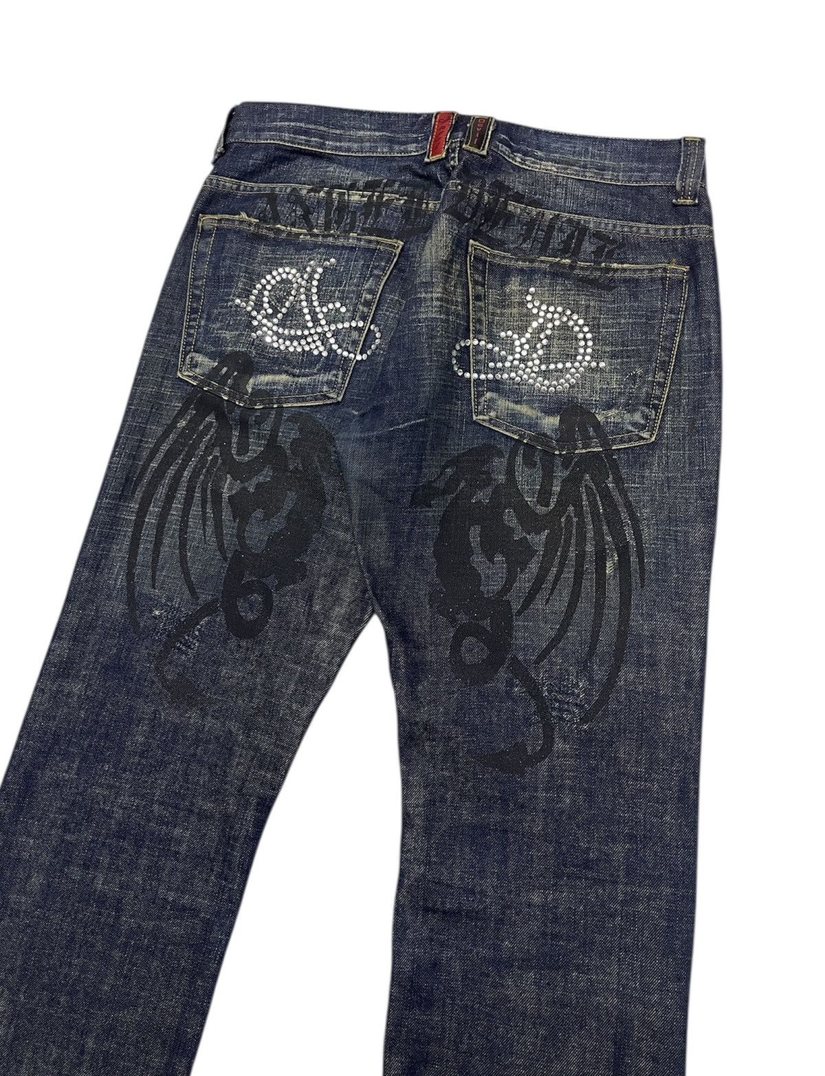 If Six Was Nine AngelDevil Jeans Y2k Size US 34 / EU 50 - 1 Thumbnail