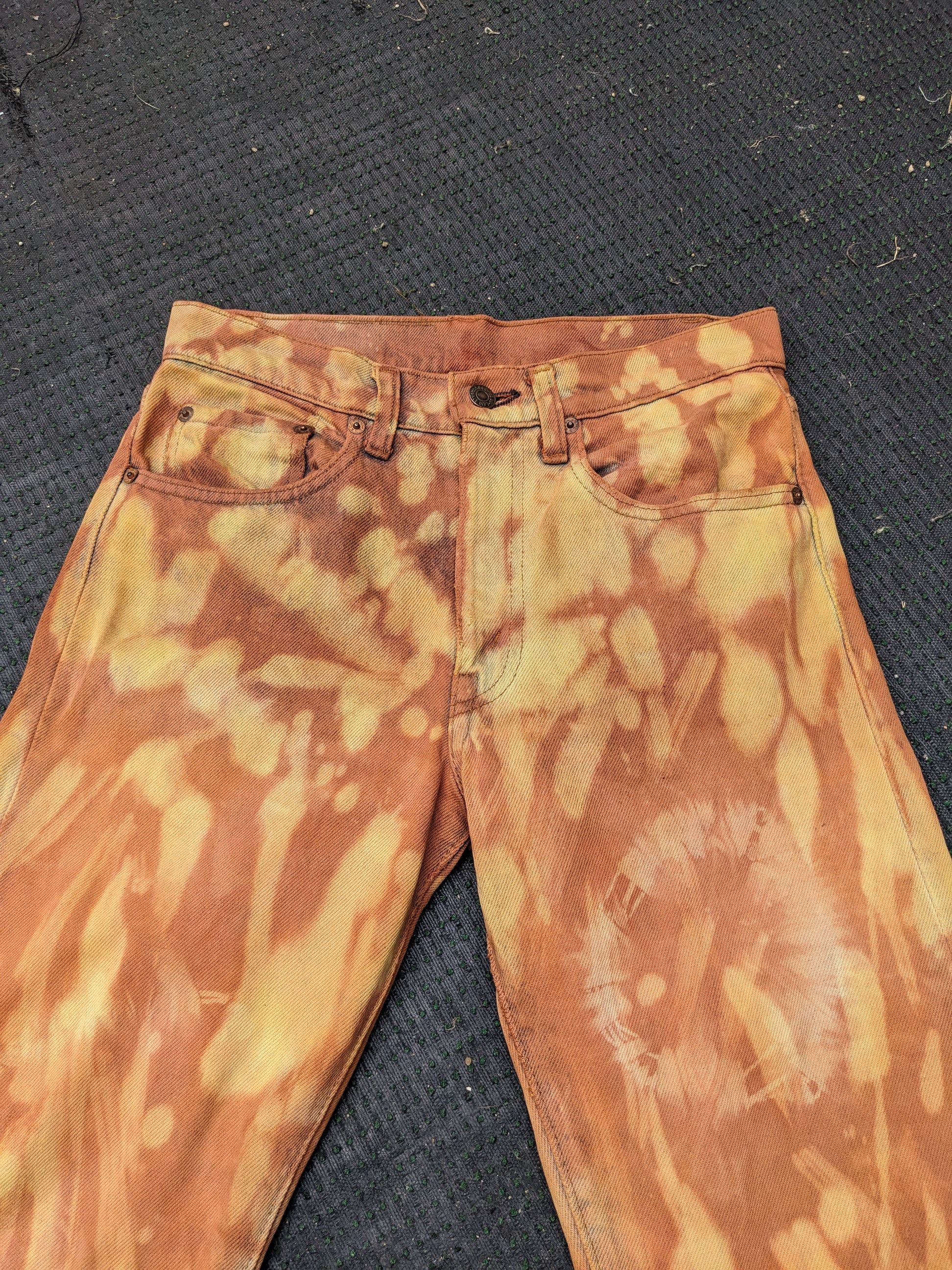 Japanese Brand × Levi's × Vintage Vintage 80 s Levis 505 Jeans Distressed Rust Dye Custom Made Size US 28 / EU 44 - 8 Thumbnail