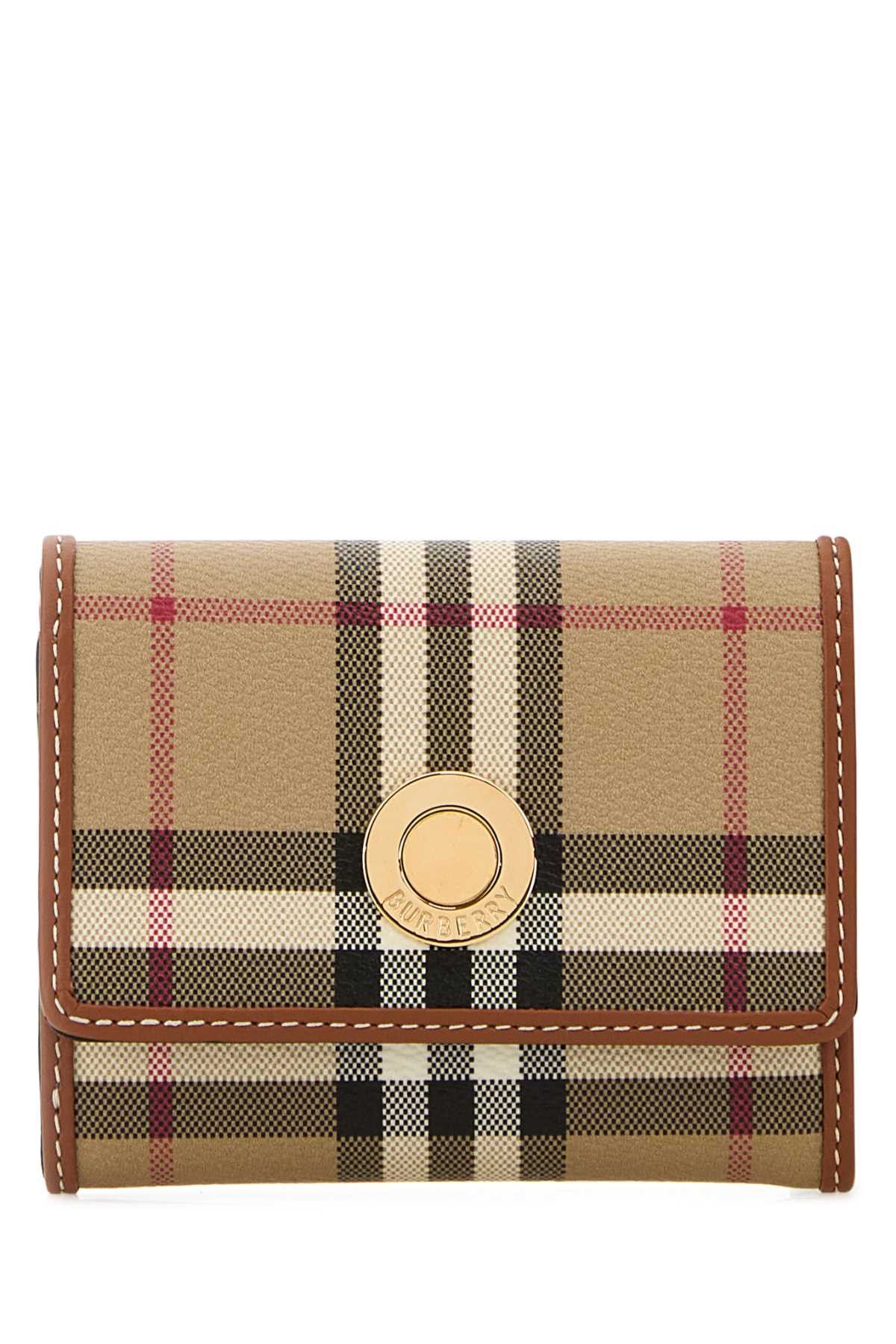 Burberry Printed Canvas Small Check Wallet Size ONE SIZE - 1 Thumbnail