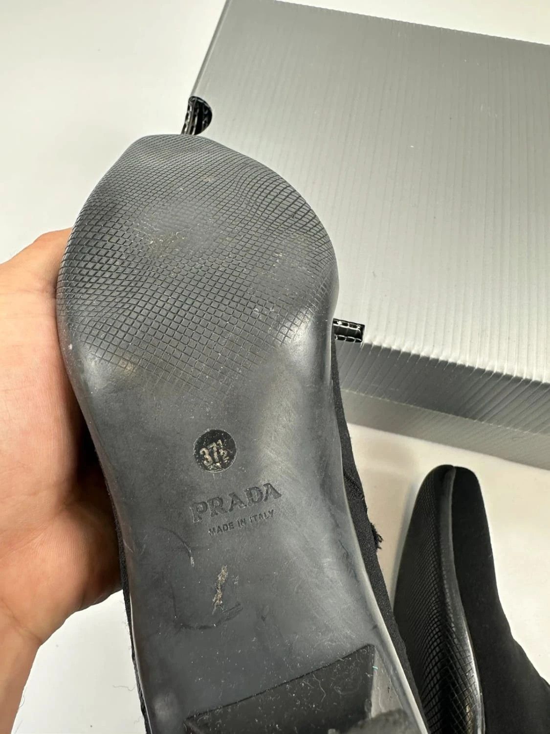 Prada Prada Sport Neoprene Boots Bottines Black bout pointu Size US 7.5 / IT 37.5 - 11 Thumbnail