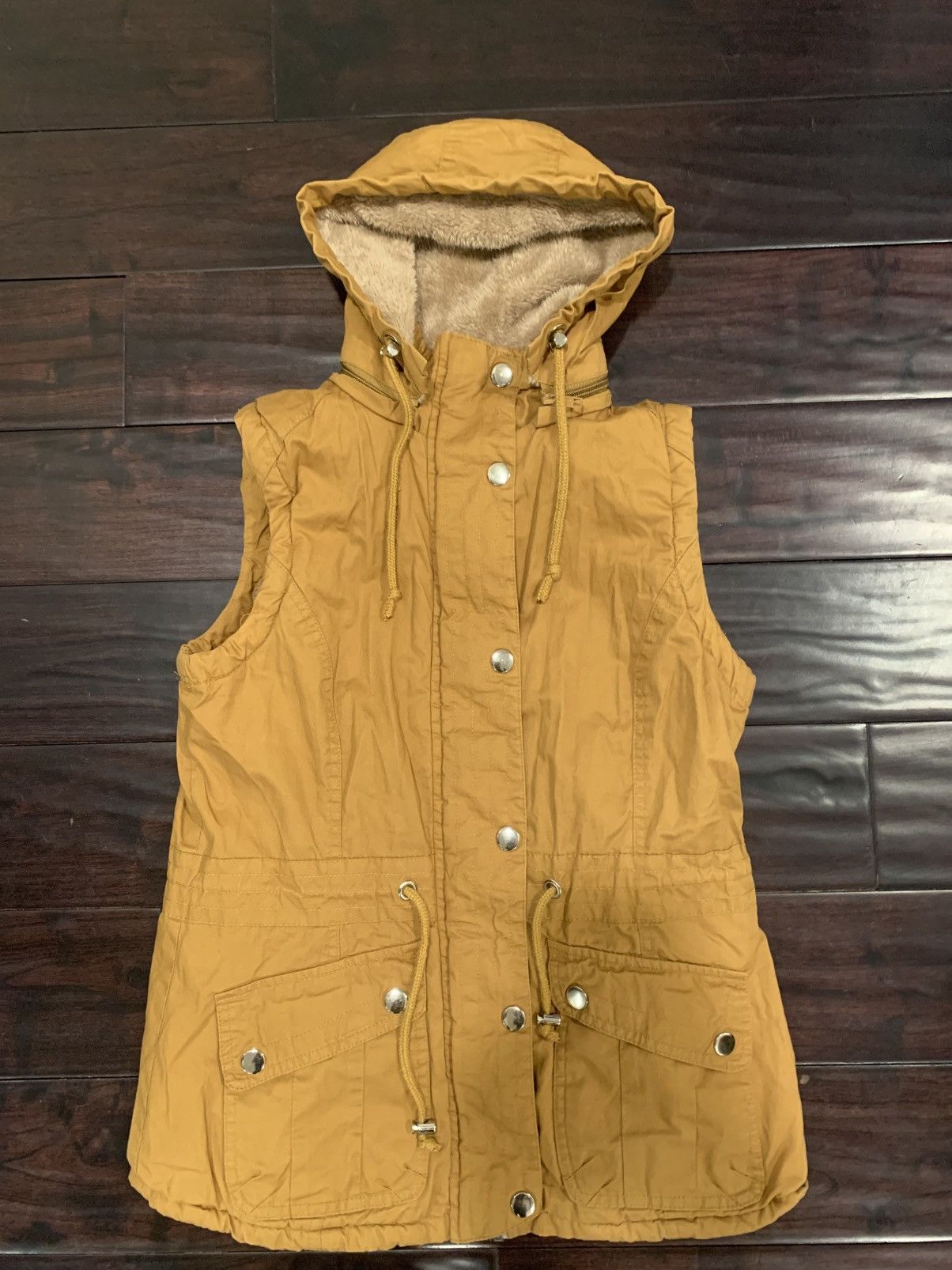 Vintage Kmi fur incoated hoodie vest Size US M / EU 48-50 / 2 - 1 Thumbnail