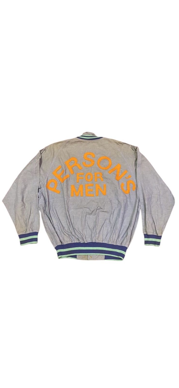 PERSON'S × Vintage Vintage Person's For Men Spellout Varsity Style Jacket Size US XXL / EU 58 / 5 - 2 Thumbnail