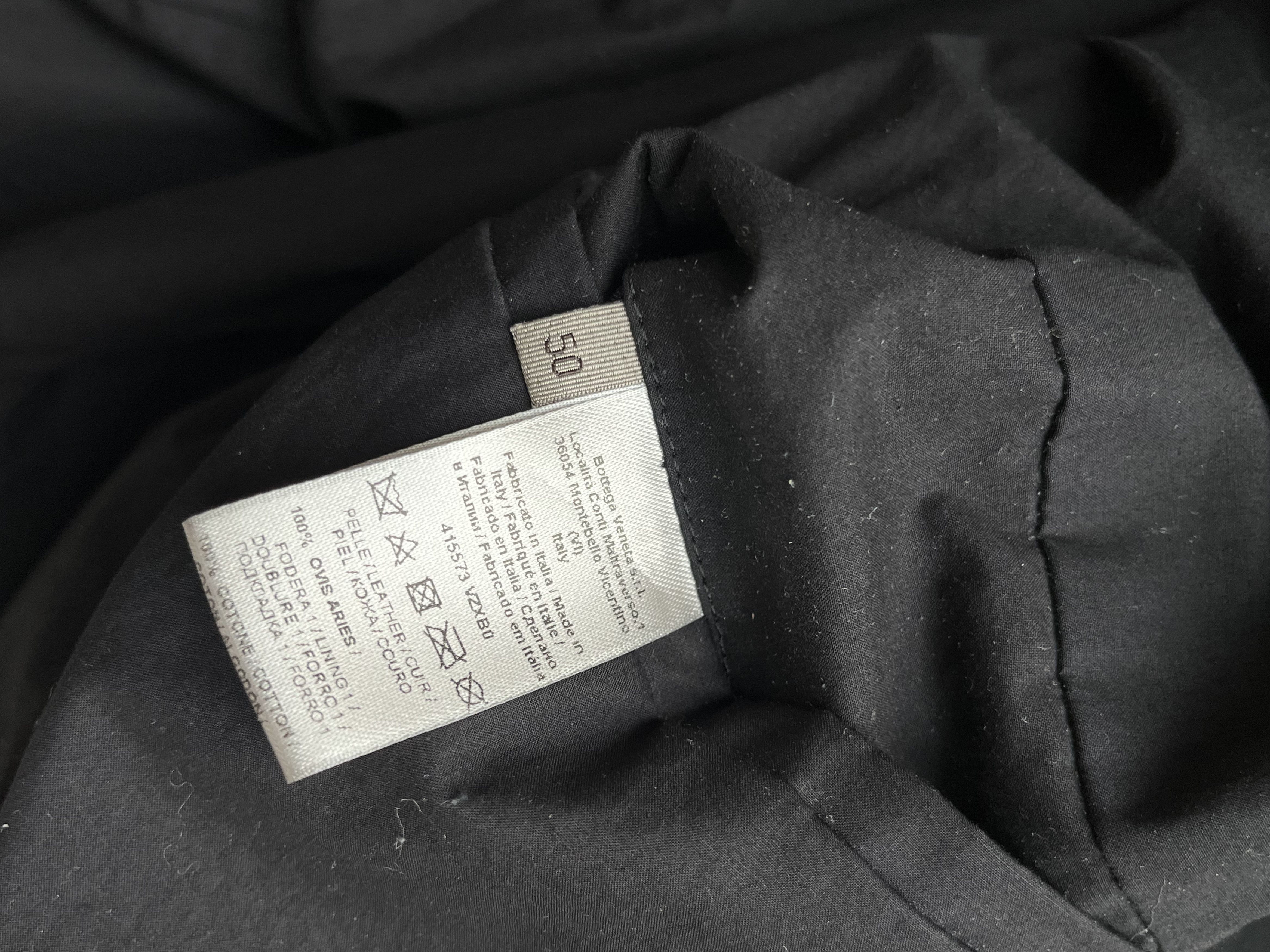 Bottega Veneta BOTTEGA VENETA Black Sheepskin Suede Leather Flight Jacket Size US M / EU 48-50 / 2 - 8 Thumbnail