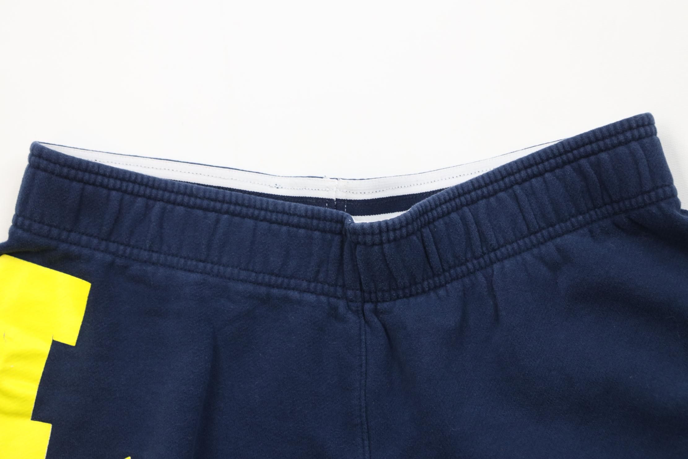 Adidas Y2K Adidas Block M University of Michigan Sweatpants Shorts Size 28" / US 6 / IT 42 - 2 Thumbnail