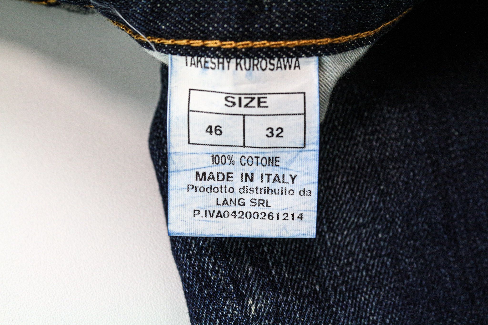 Takeshy Kurosawa W32 Slim Blue Cotton Distressed Wash Jeans 75368 Size US 32 / EU 48 - 5 Thumbnail