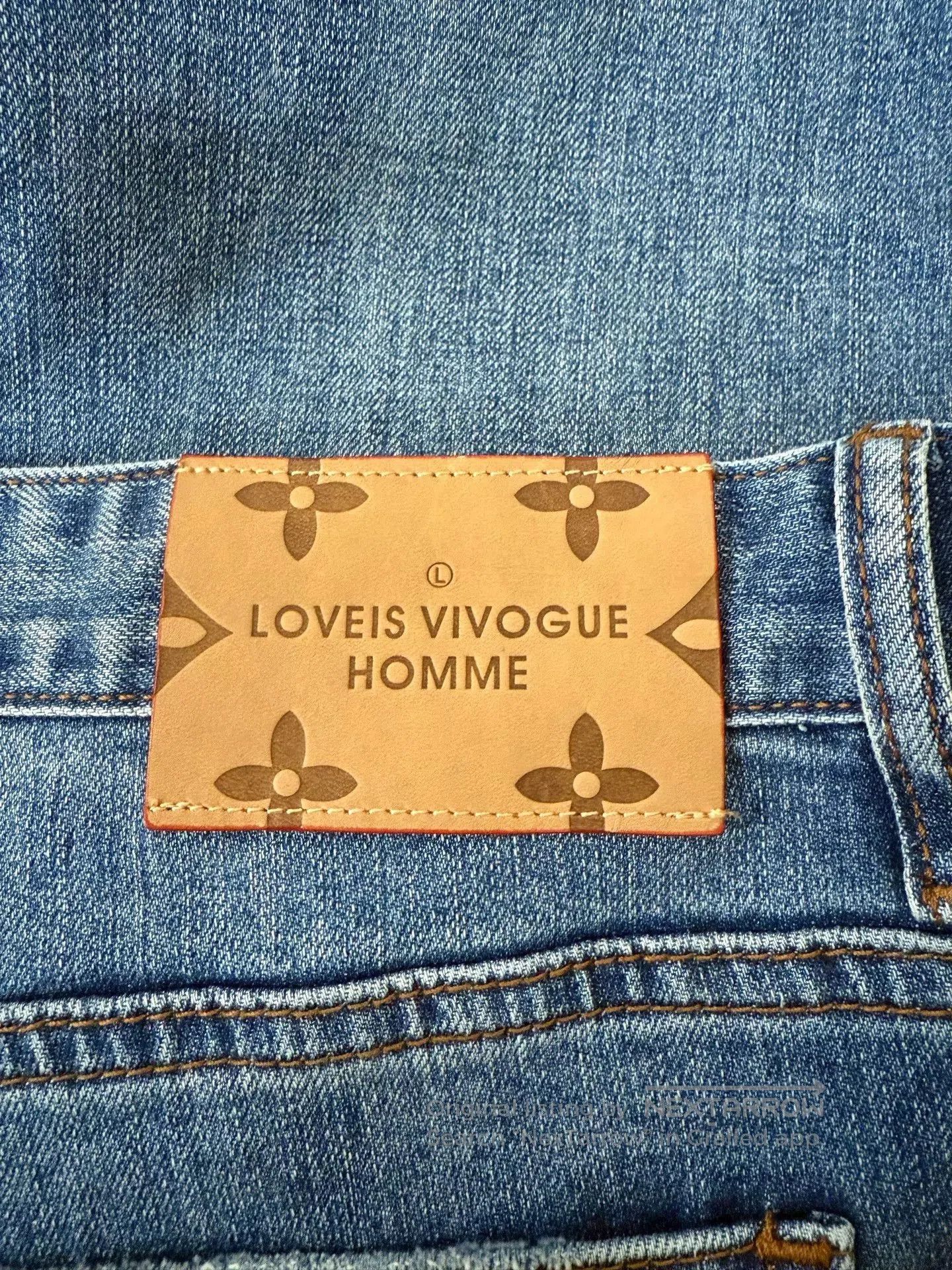 Louis Vuitton Louis Vuitton Blue Jeans. Size 35" - 4 Thumbnail