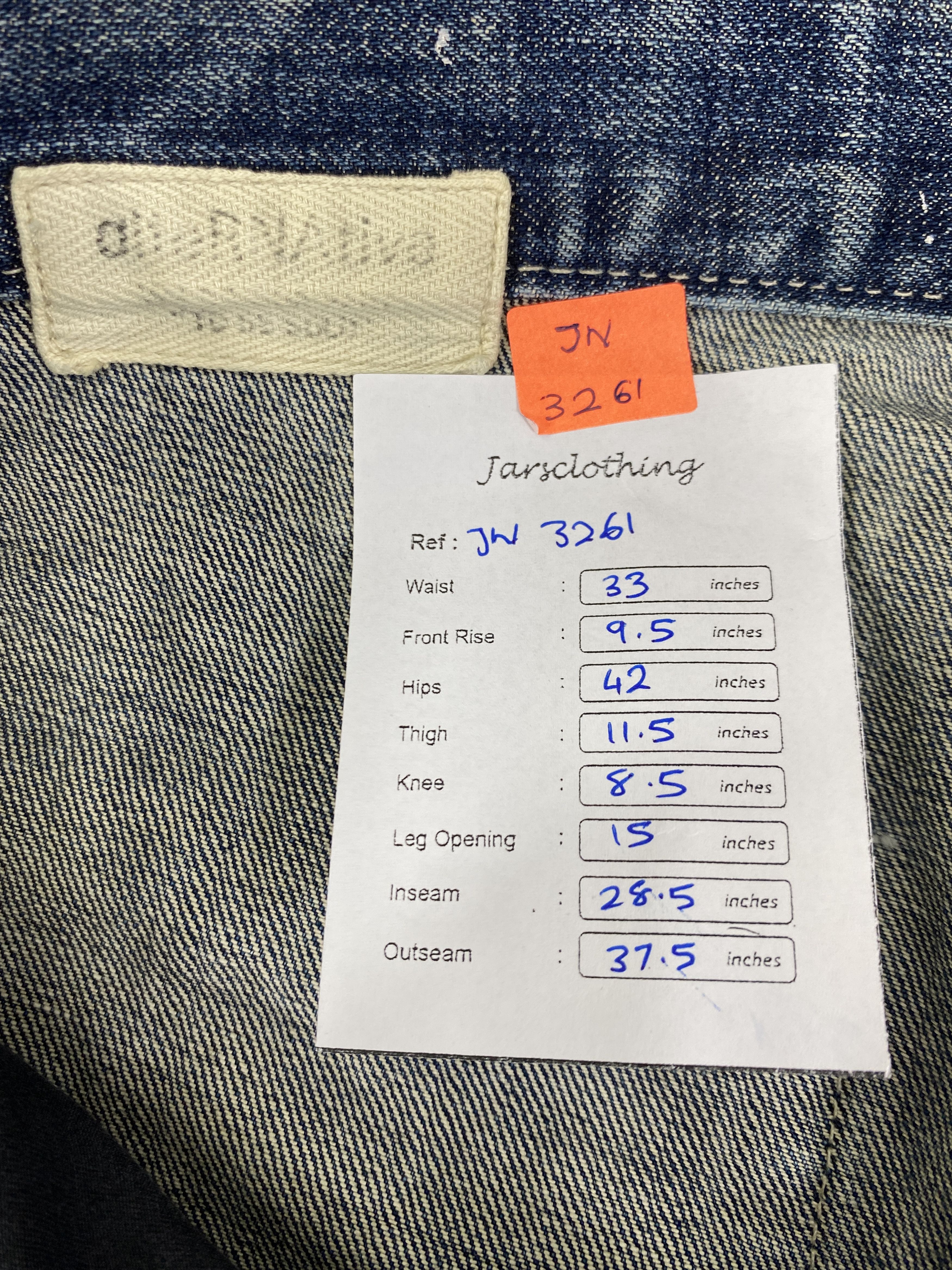 Hysteric Glamour Vintage Alternative Painter Jeans 33x28.5 Denim - JN3261 Size US 33 - 8 Thumbnail
