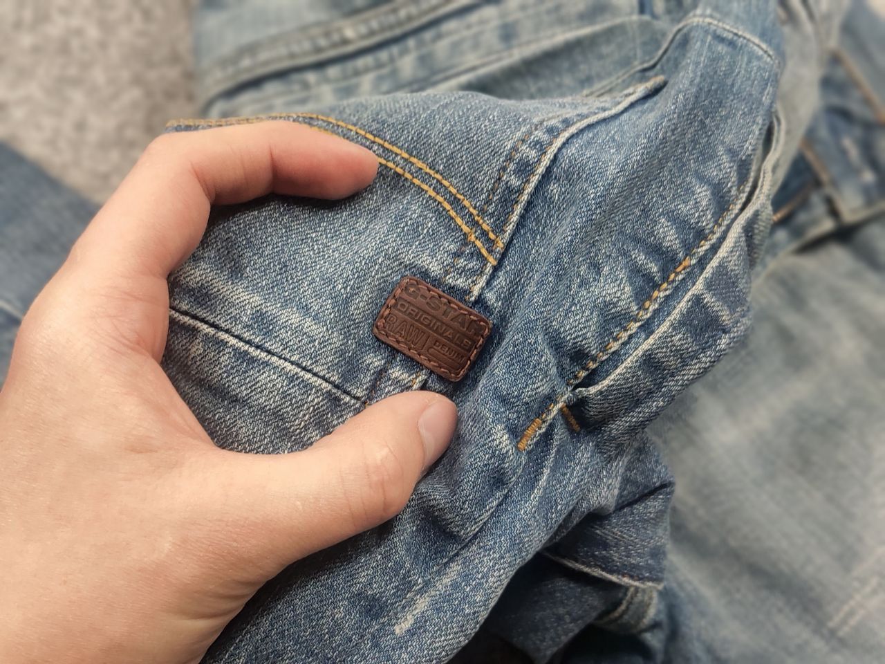 G-Star G Star raw d'staq 3d Slim Restored denim jeans Vintage Stule Size US 33 - 15 Thumbnail