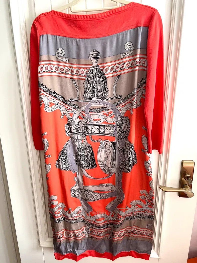 Hermes Hermes Dress, 100% Mulberry Silk Size XS / US 0-2 / IT 36-38 - 2 Thumbnail