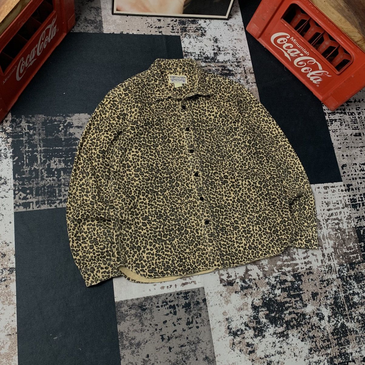 Japanese Brand Temptation Leopard Button Up shirt Size US L / EU 52-54 / 3 - 2 Thumbnail