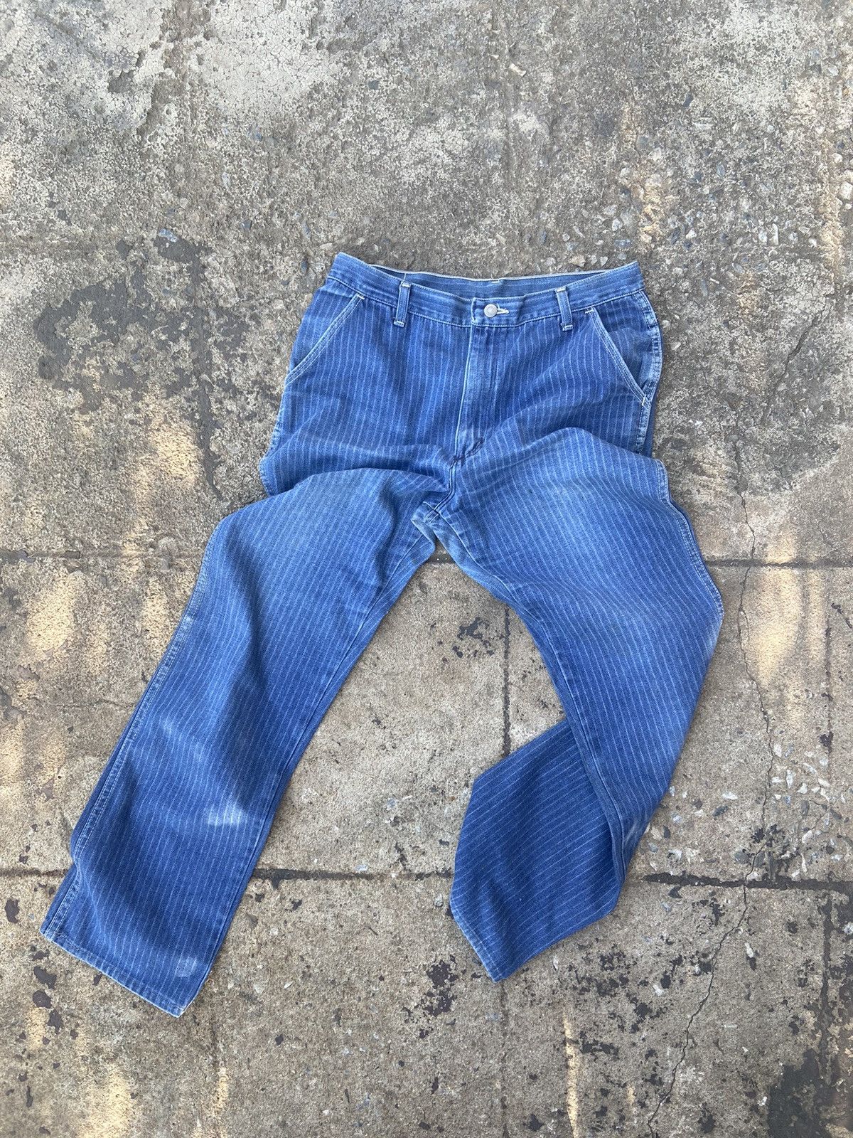 Kapital × Vintage Vintage Wrangler 80s denim with white stripes Size US 33 - 2 Thumbnail