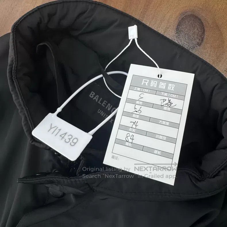 Balenciaga Balenciaga Coach Jacket Aged Black Blue Size US S / EU 44-46 / 1 - 8 Thumbnail