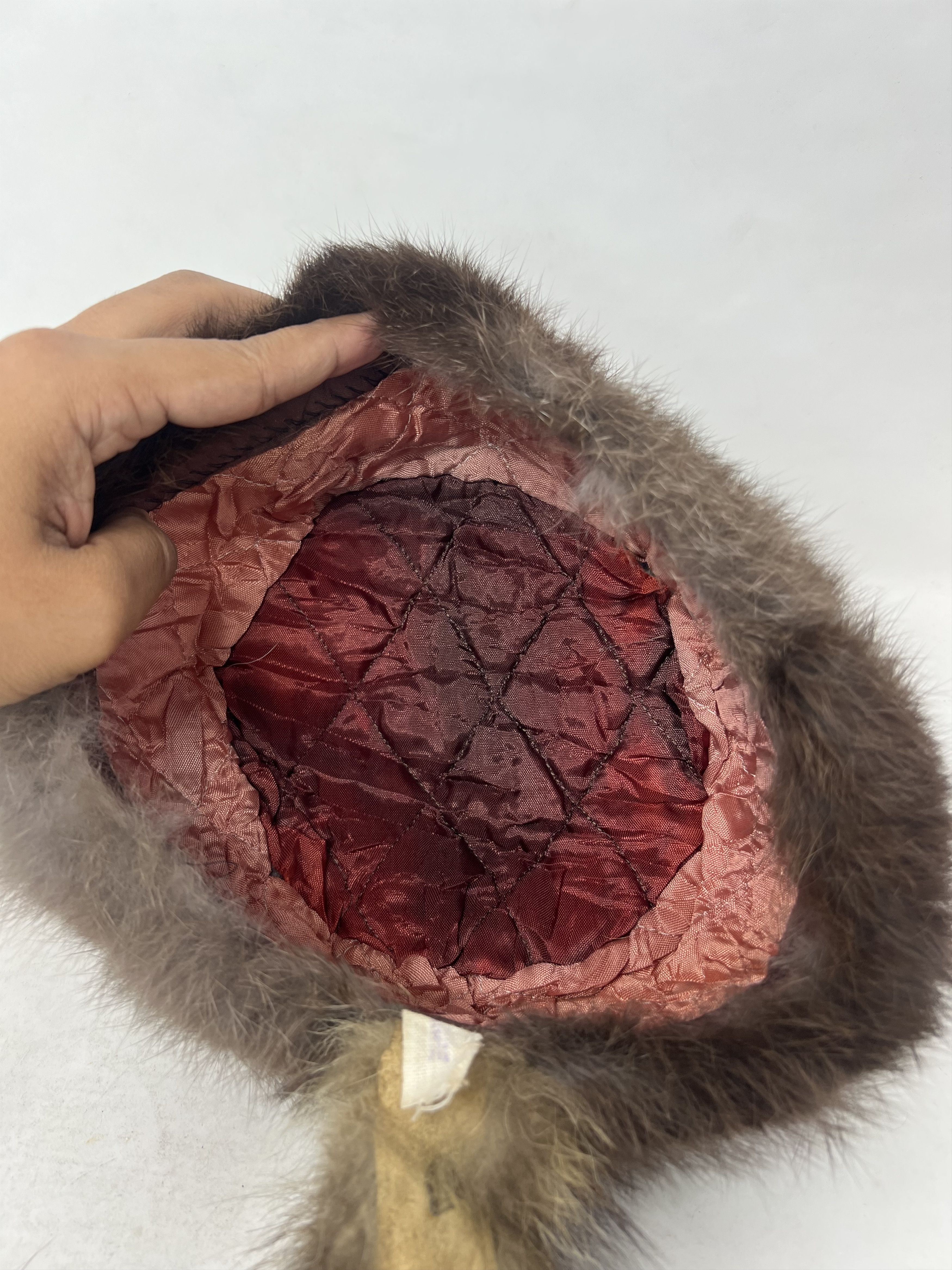 Vintage DAVY CROCKETT RACCON DANIEL BOONE FUR HAT Size ONE SIZE - 7 Thumbnail