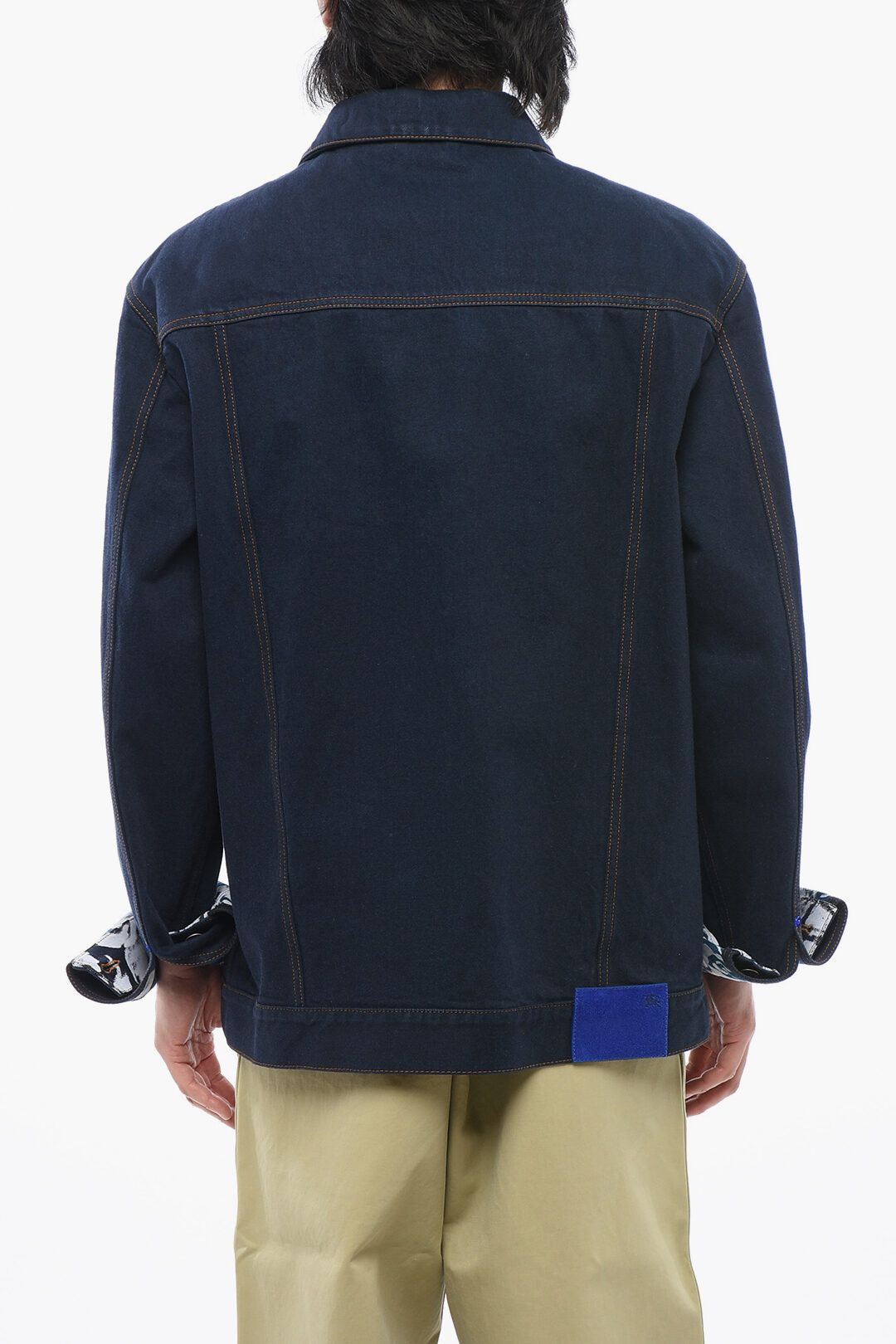 Burberry og1mm1125 Dark Washed Denim Jacket in Blue Size US M / EU 48-50 / 2 - 2 Thumbnail